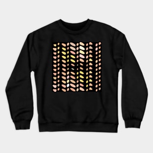 pastel abstract geometric pattern black background Crewneck Sweatshirt